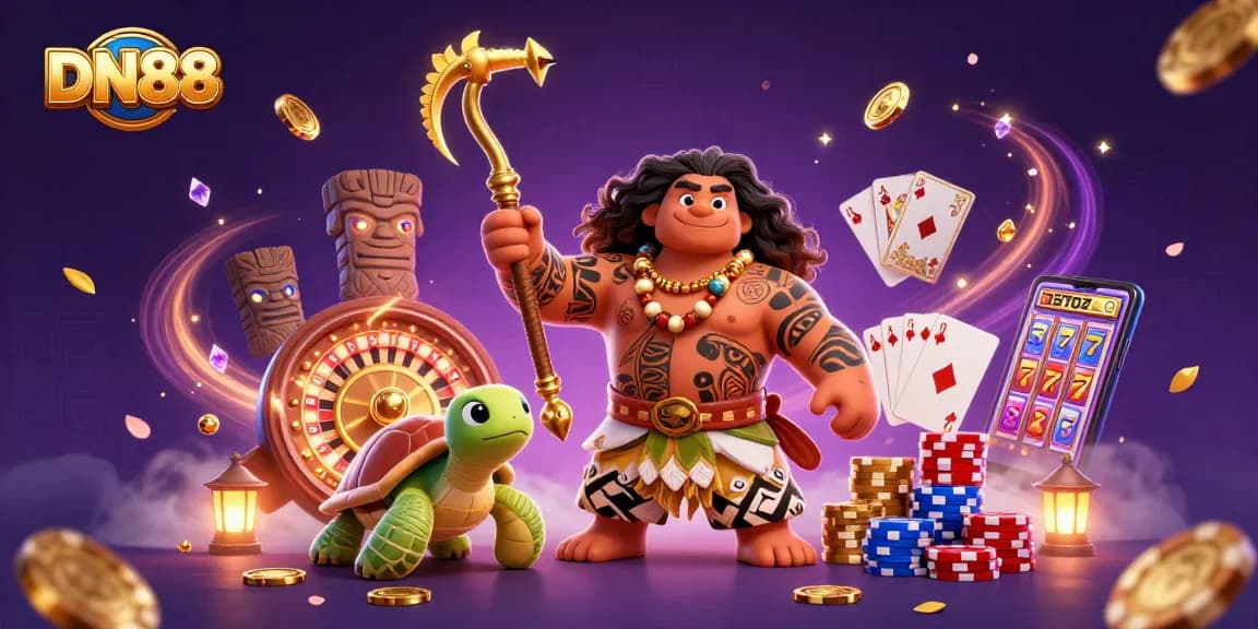 Play top games at DN88 with vibrant characters and exciting gambling elements.
