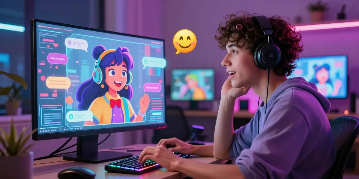 Engaging NSFW AI chat scene with vibrant character interactions and immersive digital design.