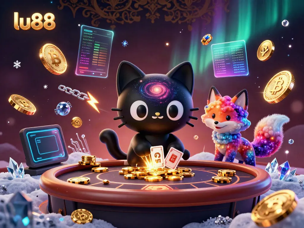Experience thrilling gaming action at lu88 with unique characters and vibrant casino elements.