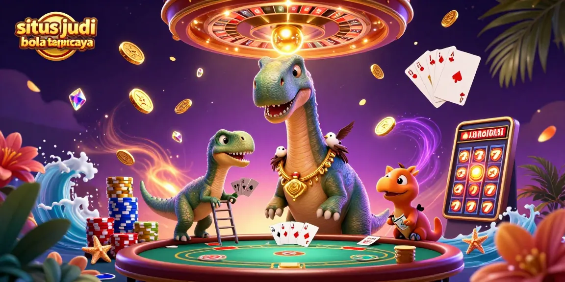 Experience the excitement of situs judi bola terpercaya with a thrilling 3D casino scene