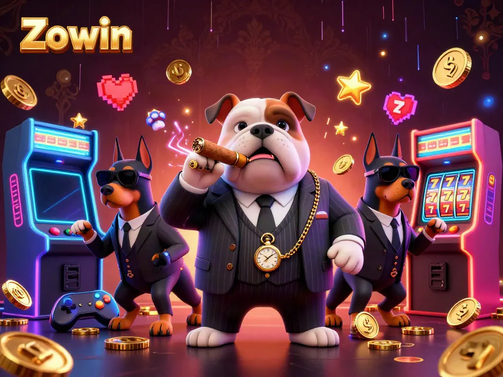 Engage in thrilling casino action with Zowin's vibrant gaming experience featuring charismatic characters.