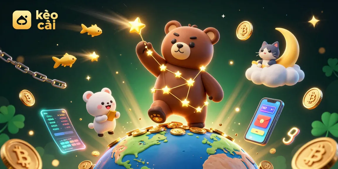 Engage in kèo nhà cái with illuminated coins and vivid betting visuals in this immersive scene.
