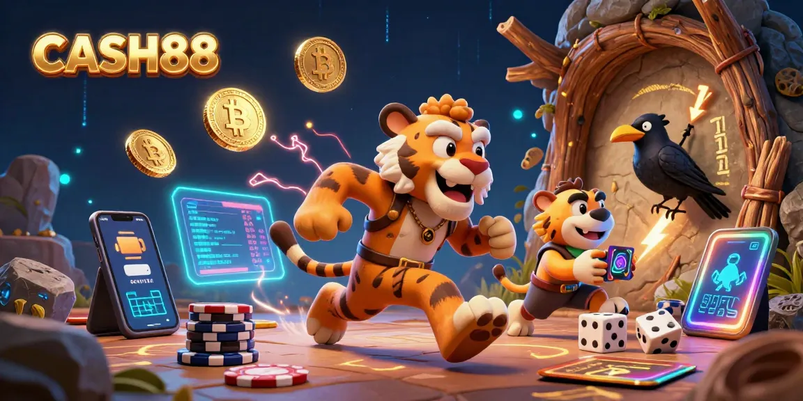 Take a thrilling chance at CASH88's vibrant prehistoric casino, filled with unique gaming elements.